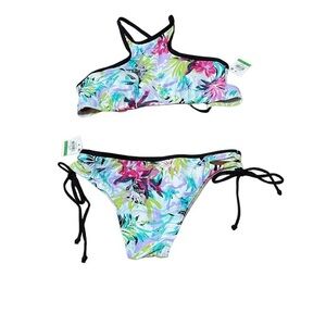 Bar Iii Women’s 2pc Swimsuit Swimwear Bathing suit Multicolored Size Large